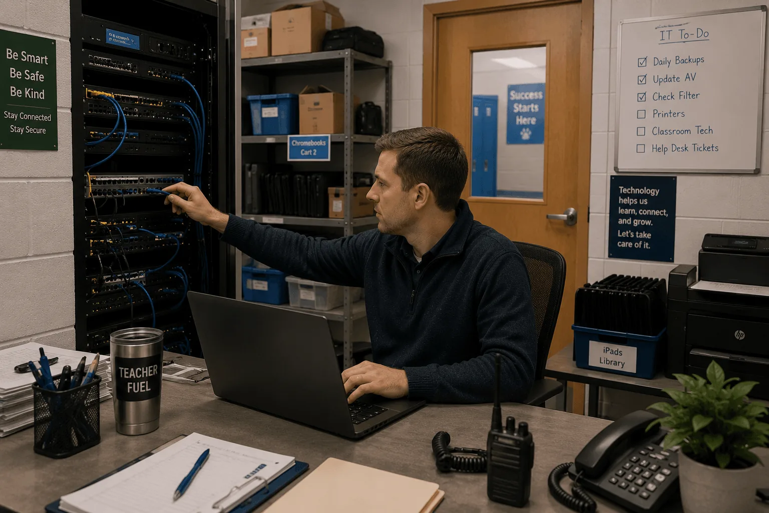 Above · Secure, aligned systems provide continuity when it matters most